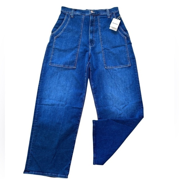 #10 NWT MOTHER Denim The Quartet Breaker Flood in Howdy - Picture 6 of 12